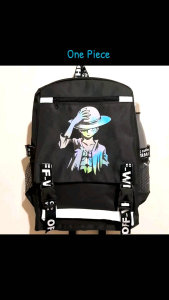 Tas Ransel Sekolah MONKEY D LUFFY One Piece Terbaru 2024 Sablon DTF PremiumSmp Sd Tk Paud