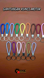 Gantungan Kunci Motor Aesthetic Keren Lucu Unik Bahan Kulit Sintetis
