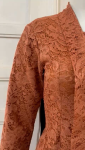 Fayna Kebaya - Atasan Kebaya Kutubaru Panjang Brokat Size M-3XL/ Kebaya Wisuda/ Kebaya Kondangan