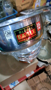 panci gagang almunium /panci me/panci susu  merek GLOBAL EAGLE uk 16 &18cm