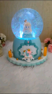 Snowball Princess Kotak Musik Bola Salju Snowglobe