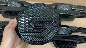 Paket Outer Handle Tank Cover Agya Ayla GR SPORT 2023 2024 2025 UP Carbon Glossy