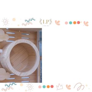 ล้อวิ่ง ลู่วิ่ง วงล้อ จักรวิ่ง วงล้อชินชิล่า ทำจากไม้สน มินิมอล แข็งแรง เสียงเงียบ ให้สัตว์เลี้ยงวิ่งเล่นออกกำลังกาย