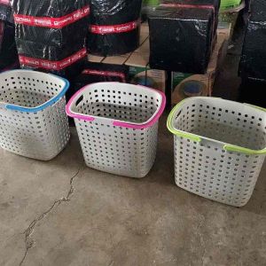 Uniglobal Checkered Laundry Basket Space Savers Laundry Storage Basket Organizer White Laundry Basket