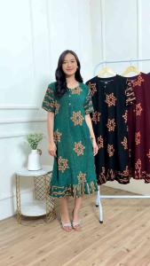 Daster Cap Maura Rayon Premium Grade A Terbaru | Daster kancing depan