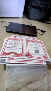 cetak undangan pernikahan desain chinese elegan simpel murah