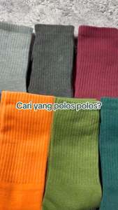 Kaos Kaki Polos Panjang Old School Tebal - Hosela Project