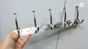 INOX304 Móc treo quần áo trên dưới loại 5 móc 7 móc gắn tường inox 304 cao cấp