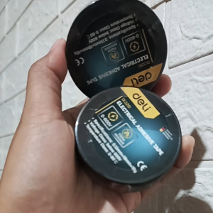 Lakban Listrik Deli Original: Ukuran 0.13x18mm & Warna Hitam