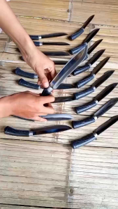 PISAU DAGING SKIN RAMBO LOKAL ASLI BAROS BAHAN BAJA HSS