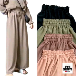 Celana Kulot Panjang Wanita Cringkel PREMIUM AIRFLOW