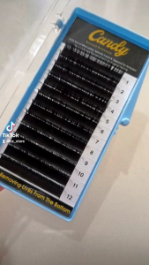 Eyelash Extension Single Bulu mata Tanam Mink Lashes Super Curly Lembut Ringan Ukuran 8-14 mm 0.10 Kualitas Export