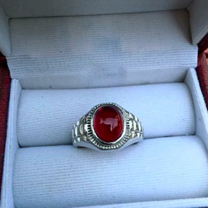 Cincin Batu Merah Siam Super Minimalis