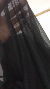 Vải thun lưới dai màu đen loại mỏng mềm rũ (khổ 1m55) may đầm váy áo kiểu  thiết kế thời trang