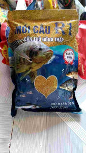 MỒI CÂU CÁ R1 GÓI 1KG. CÂU ĐƯỢC CÁ TRA CÁ CHÉP RÔ PHI CÁ TRÊ.