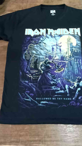 Kaos band Iron Maiden Hallowed Be Thy Name T Shirt distro metal