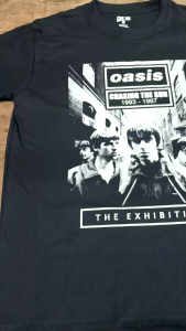 Kaos band Oasis The Exhibition distro rock n roll