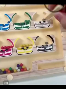 Color Classification Maze / Mainan Sorting Warna Magnet Kayu / klasifikasi Warna Maze / Pengenalan Warna Jumlah berhitung / Mainan Edukasi Papan Magnetik Berhitung Magnetic mazes game