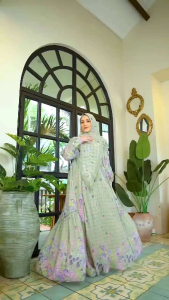 GAMIS TERBARU SYARI SYARI TRENDI BRANDED PRODUK PREMIUM FASHION MODERN MEWAH ELEGAN BAJU DRESS ETNIK MUSLIM BATIK ETNIK ANNISA