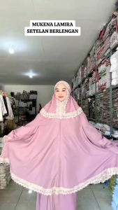 Mukenah Lamira Berlengan + Free Tas