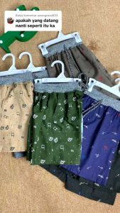 (100rb dapat 10 pcs) Paket Hemat Celana pendek motif anak Laki Laki | Celana anak Usia 1-12 Tahun Sablon Printing