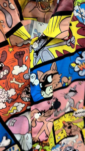 Kemeja Pria/Wanita Lengan Pendek/SPOON/Motif Cartoon