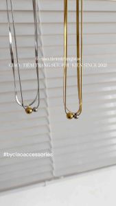 [KHÔNG ĐEN GỈ] Dây chuyền vòng cổ titan không gỉ thiết kế trendy mã 93 Ciao