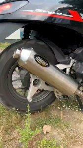 Knalpot Standar Racing STYLO Honda Inlet 38mm Stainless Original JIMSCO