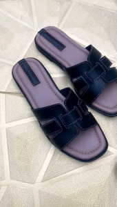 Sandal Wanita H Motif Anyaman // Sandal Slop Wanita // Sendal Slop // Sandal Cewek