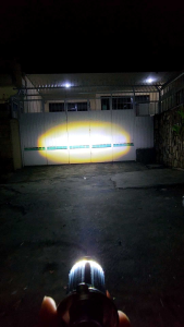 Lampu LED Utama Motor Mobil H4 Laser 2 Warna Putih Kuning AC - DC Vixion - Ninja - Mx King - R15 - Pulsar