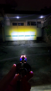 Lampu Depan Motor Led Laser H4 Super Terang Jauh Kuning Dekat Putih