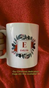 Personalized Christmas Frosted Mug | Holiday Gifts