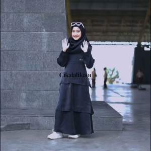 GAMIS ANAK DRESS SHIMER LUNA GLOSSY UMPAK