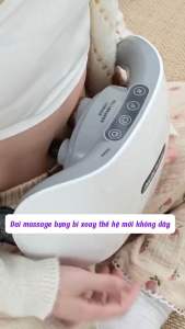 Máy massage giảm mỡ bụng chân đùi tích hợp đá nóng mát xa cổ vai gáy vùng thắt lưng