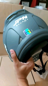 HELM JPN GALAXI SOLID HELM HALF FACE SNI MURAH TERBARU 2023 ORIGINAL JPN