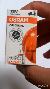 Lampu Bohlam Halogen Depan Osram 12V 35W Cocok Untuk Semua Motor Universal Beat FI Gran Supra Jupiter Mio Vega dan lain lain isi 12V 35 Watt