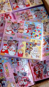 stiker 2D 1 box 100 lembar stiker tempel stiker karakter tempel 2D