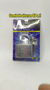 Kunci Gembok Ukuran 60 ML Leher Pendek Antu Cut Rush YSK COD