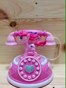 Mainan anak perempuan telphone kuda pony ada musik dan lampu
