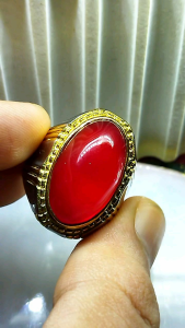 Cincin Batu Akik Red Barron Semi Jumbo