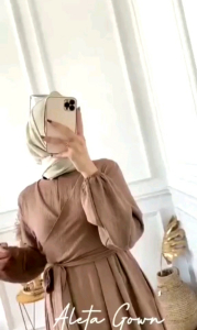 RATI - Aleta Gamis Kondangan Elegant Viral Gamis Polos Cringkel ALETA DRESS MAXI CINGKLE AIRFLOW Terlaris 2023