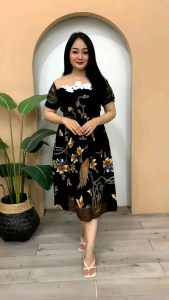 Dress pesta aurora - dress terbaru - dress pesta - dress batik premium