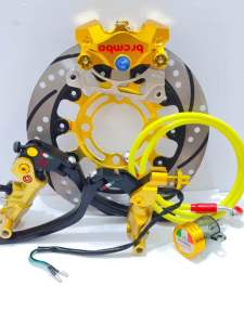 Paket Lengkap Pengereman Bremb Beat / Vario / Scoopy / Genio khusus disc lubang baut 4 uk.220mm