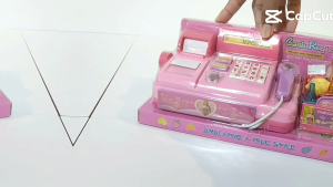 KIDZOONAA - MAINAN CASH REGISTER LIGHT AND SOUND/ MAINAN ANAK KASIR KASIRAN KEMASAN MIKA