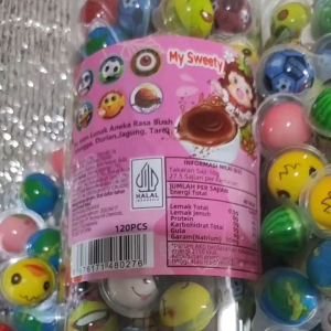 Permen Lunak Mini MySweety 1 Toples isi 120 pcs