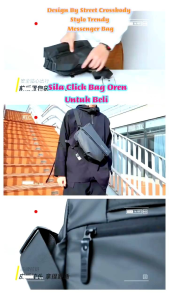 Design By Street Crossbody Stylo Trendy Messenger Bag With Magnetic Buckle Beg Bergaya