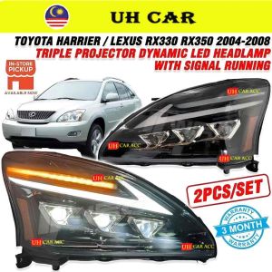 Toyota Harrier XU30 / Lexus RX330 RX350 2004-2008 Dynamic Triple Led Projector Head Lamp Headlamp Light Running Signal
