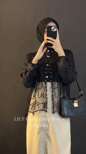 Outer Tile Brokat Mix Organza Full Payet // Outer Brukat KondanganWisudaan