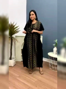 Daster lowo jumbo kekinian ld 150 Bisa untuk BB 100KG tali serut dada kain tebal berkualitas