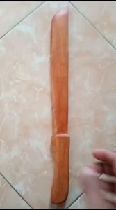 Golok Kayu Miniatur peralatan latihan Silat IPSI - Golok
